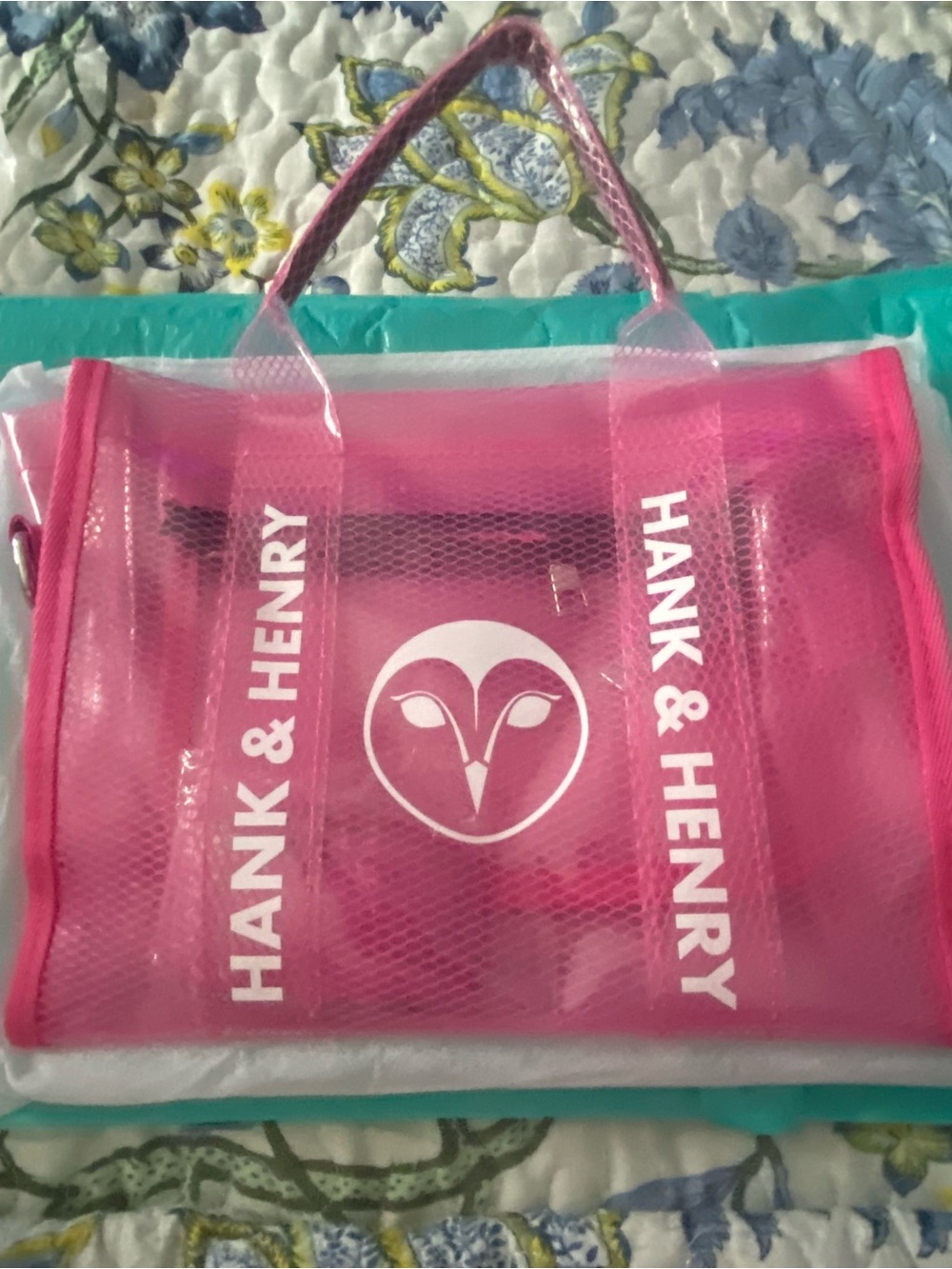 Hank & Henry Pink Clear Tote Bag